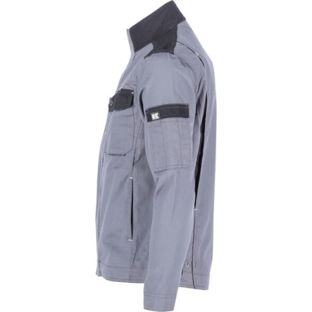 Work jacket light, grey-black, size M, EU50, Kramp Original - KW101024090050