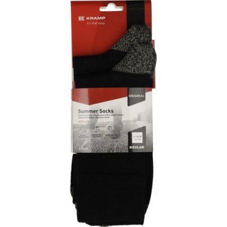 Skarpety letnie, czarne roz. 35-38 2 pary - KW12900060138
