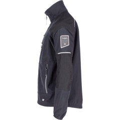 Softshell mens, black, size S, EU48, Kramp Technical - KW211680001048
