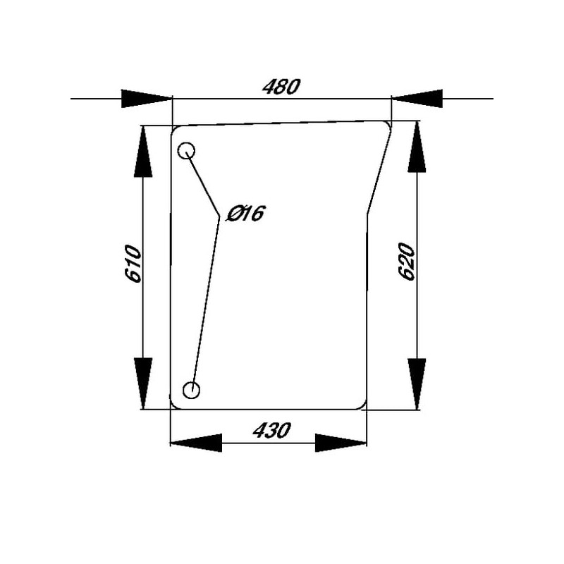 Frontscheibe unten - L151753N Frontscheibe unten - L151753N