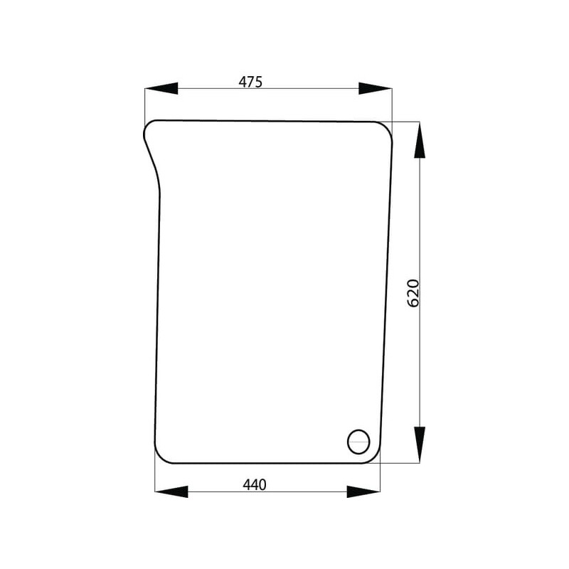 Bottom left front glass - L171331N Bottom left front glass - L171331N