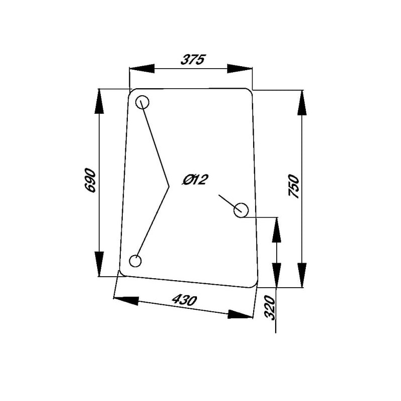Side glass - L113305N