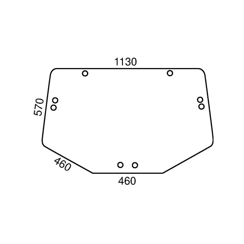 Top rear window - L202528KR Top rear window - L202528KR