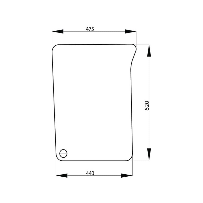 Bottom right front glass - L171332N Bottom right front glass - L171332N