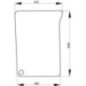 Bottom right front glass - L171332N Bottom right front glass - L171332N