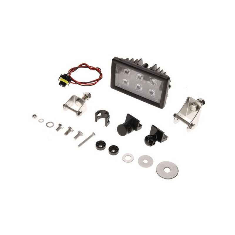 Work light LED, 30W, 2400lm, rectangular, Flood, H11, Kramp - LA10512