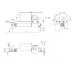 Siłownik elektryczny 12V-S s250 IP51 - LA3011000025020N