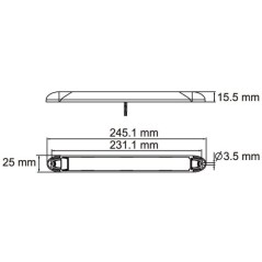 LED-Deckenleuchte mit Schalter - LA22785