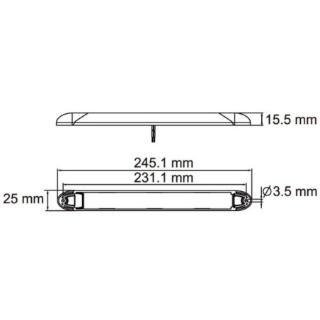 LED-Deckenleuchte mit Schalter - LA22785