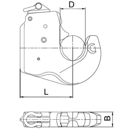 Lower link hook Cat. 3 CBM - LA301000