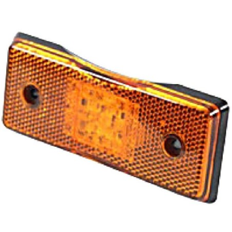 Marker light LED, rectangular, 12/24V, amber, bolt on, Britax - L4601LDV