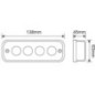 Work light LED, 20W, 1750lm, rectangular, Kramp - LA10431