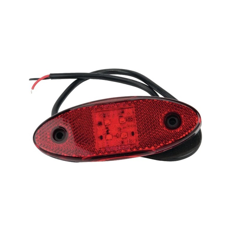 LED-Leuchte h., rot, oval - L4702LDV