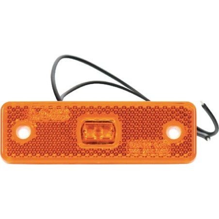 Marker light LED, rectangular, 12-24V, 98x31.5x25mm, Kramp - LA30133