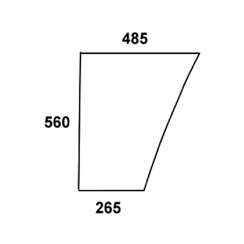Frontscheibe unten links - L62577N Frontscheibe unten links - L62577N