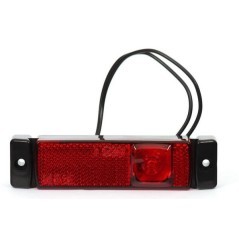 Lampa obrysowa LED, prostokątna, 12/24V z przewodem Kramp - LA30144