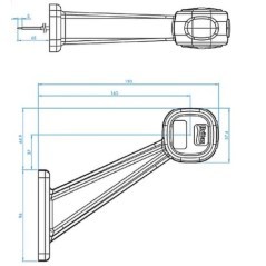 L450220LMV Britax, Umrissleuchten am Arm 
