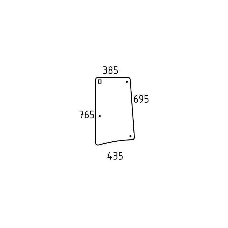 Side window LH - L213352N Side window LH - L213352N