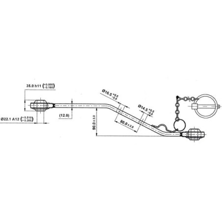 Lower link arm cat.1 - LA040001KR