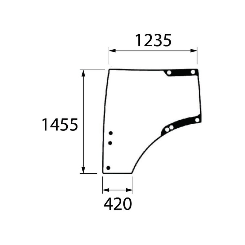 Türscheibe links - L212967KR
