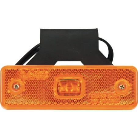 Marker light LED, rectangular, 12-24V, 98x31.5x25mm, Kramp - LA30134
