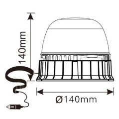 LA20022 Kramp, Magnetic strobe lights 