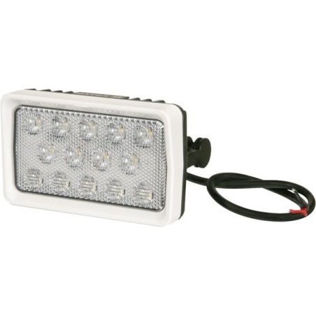 Work light frame, rectangular, white, 158x23x95mm, Kramp - LA104WFR
