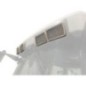 Work light frame, rectangular, white, 158x23x95mm, Kramp - LA104WFR