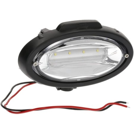 Lampa robocza LED, owalna 40W 3500lm 12/24V 190x107x63 mm światło rozproszone, Kramp - LA104491