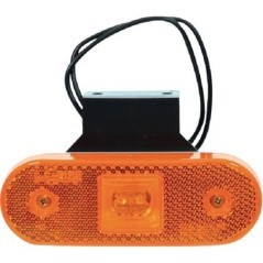 Lampa obrysowa LED, prostokątna, 12/24V z przewodem i uchwytem Kramp - LA30125