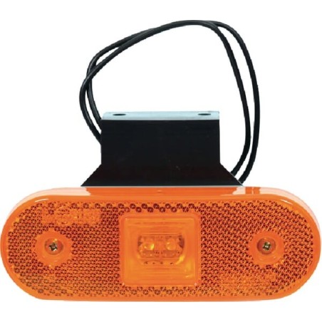 Marker light LED, rectangular, 12-24V, 113.5x40x26.5mm, Kramp - LA30125