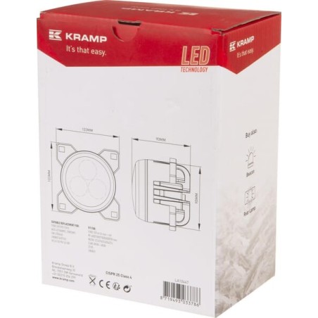 Work light LED, 42W, 4200lm, round, Kramp - LA10447