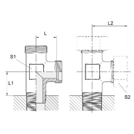 L-Einschraubverschrbg 6L-1/8 - LES6LRK18