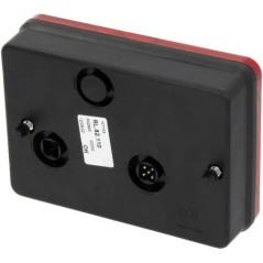 Lampa tylna zespolona, lewa prostokątna, przykręcana, 188x51x135 mm 5-pin/4-pin, Ajba - LA82110