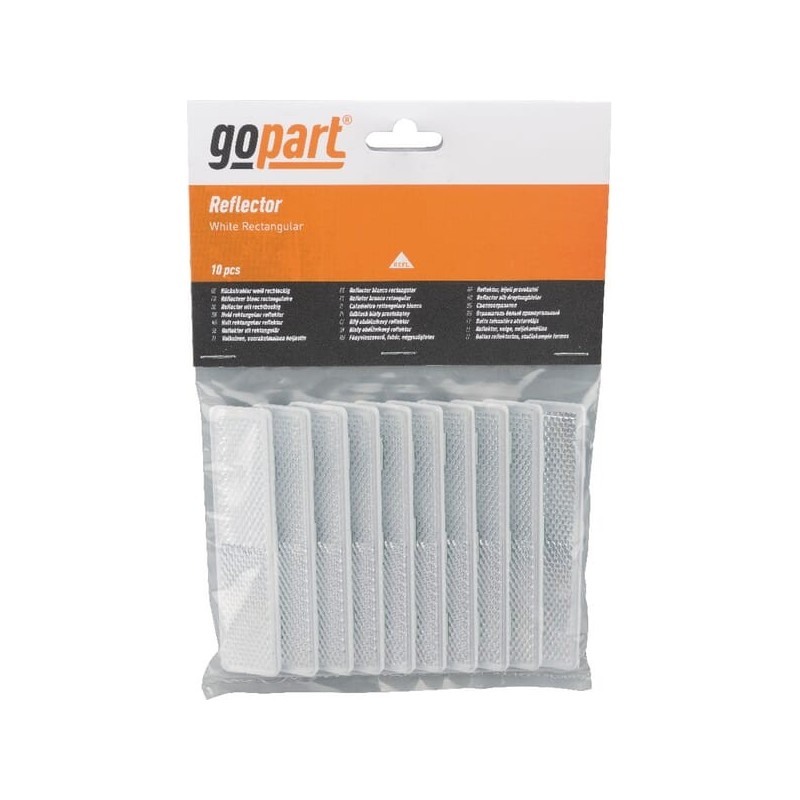 Reflector, white, rectangular - LA75013 Reflector, white, rectangular - LA75013