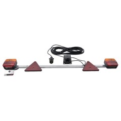 Zestaw lamp na belce, 1000-1600mm z trójkątem odblaskowym 12m - LA91270GP