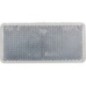 Reflector, white, rectangular - LA75004