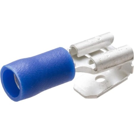 Flachsteckhülse mit Stecker, blau - LA9060P001