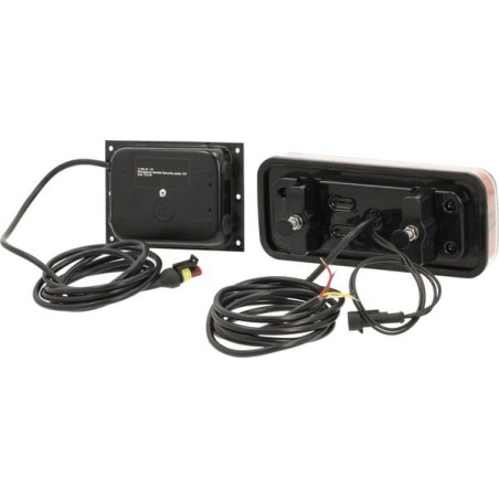 Multifunction rear light LED, rectangular, 12Vintegrated resistance, 200.5x85.3x28.9mm, Kramp - LA40070