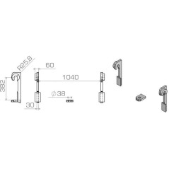 Replacement brackets - LBAMER38230S