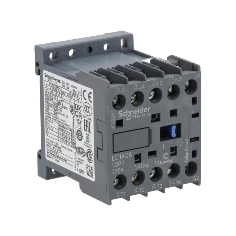 Contacter 6A 2,2kW - LC1K0610P7