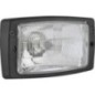 Headlight Halogen, rectangular, 12/24V, 184x102mm, Kramp - LA80161