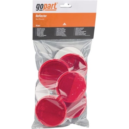 Reflector, red, round - LA75021