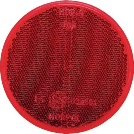 Reflector, red, round - LA75021