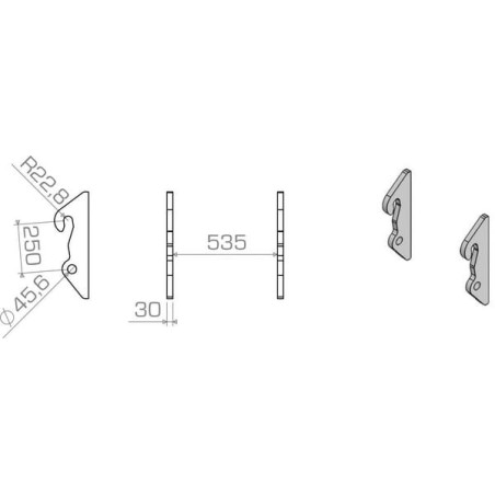 Adapter łyżki - LBAJCB25030S
