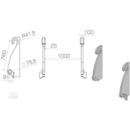 Ersatzaufhängung - LBAVOL78050S