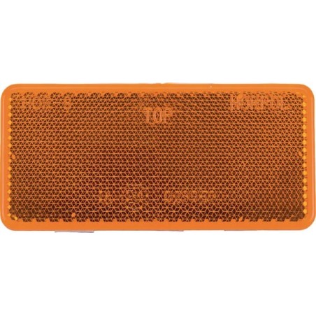 Reflector, amber, rectangular - LA75005