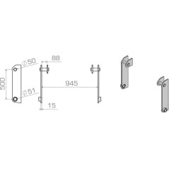 Replacement brackets - LBATER50015S