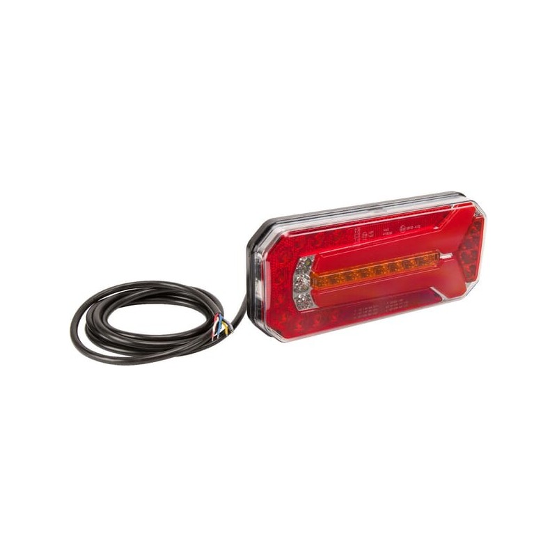 Multifunction rear light LED, rectangular, 12-24V, 236x104x61.5mm, Kramp - LA40051