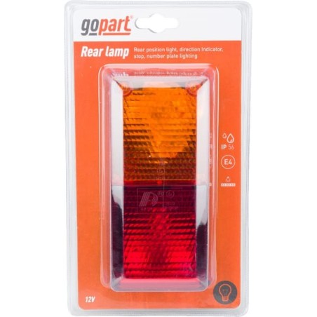 Lampa tylna zespolona, prostokątna 12 / 24V 165x80x51 mm gopart - LA45032
